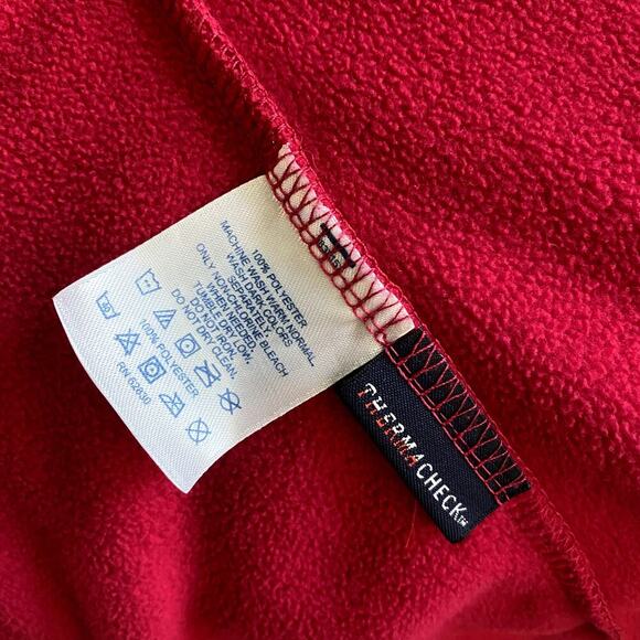 Lands' End Raspberry Pink Fleece Zip up Vest Womens Sz MP Gorpcore - Picture 9 of 9